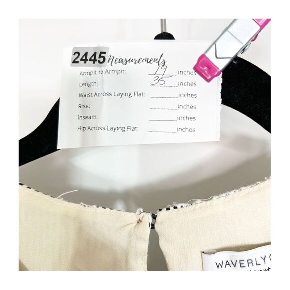 Waverly Grey Dress Carolyn Shift Blue & White Printed Embroidery Cut Outs Large - Picture 4 of 8